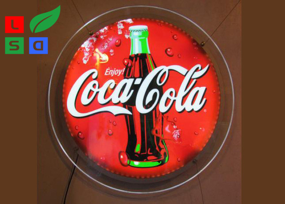 Diameter 600mm 800mm Round Led Light Box Sign outdoor With LGP 6mm Laser Dots